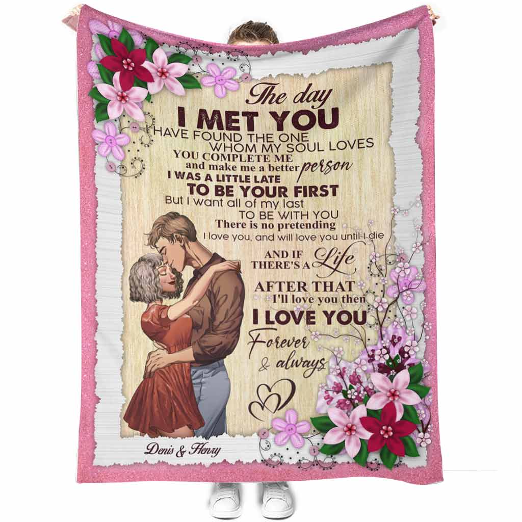 My Favorite Place in All the World - Personalized Couple Blanket