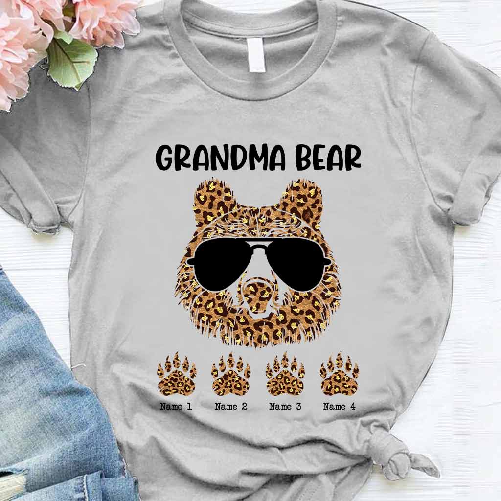 Grandma Bear - Personalized Grandma T-shirt and Hoodie