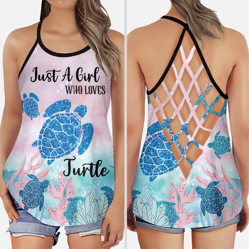 Just A Girl Who Loves Turtles - Turtle Cross Tank Top