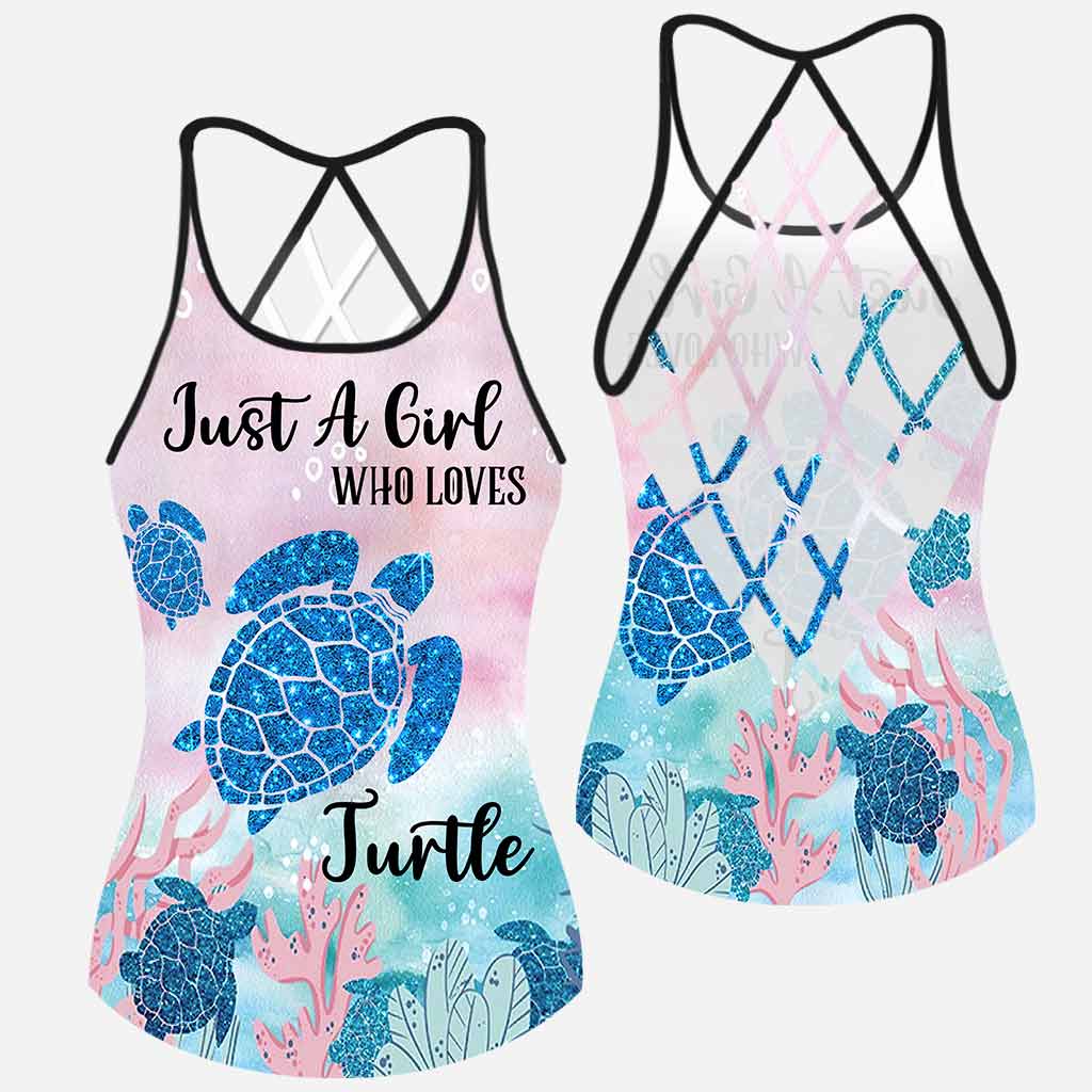 Just A Girl Who Loves Turtles - Turtle Cross Tank Top