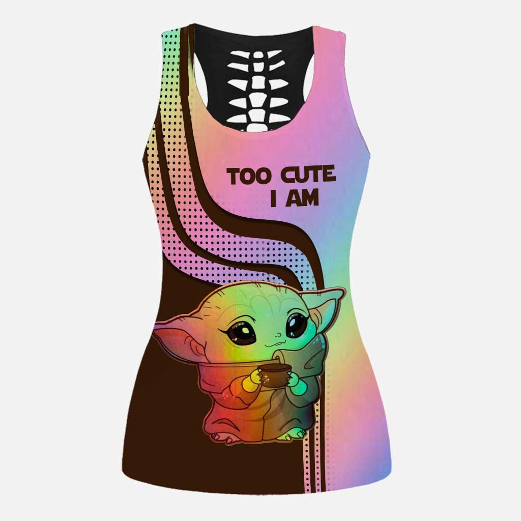 Cute Master - The Force Hollow Tank Top and Women Shorts