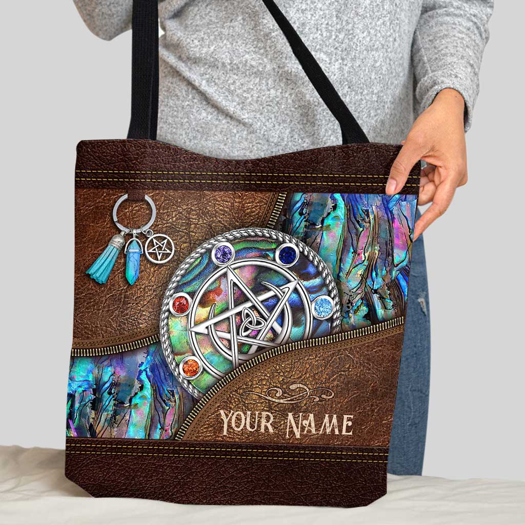 Witch Vibes Pentagram - Personalized Witch Tote Bag