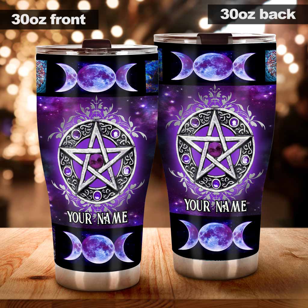 Witch Vibes Pentagram - Personalized Witch Tumbler