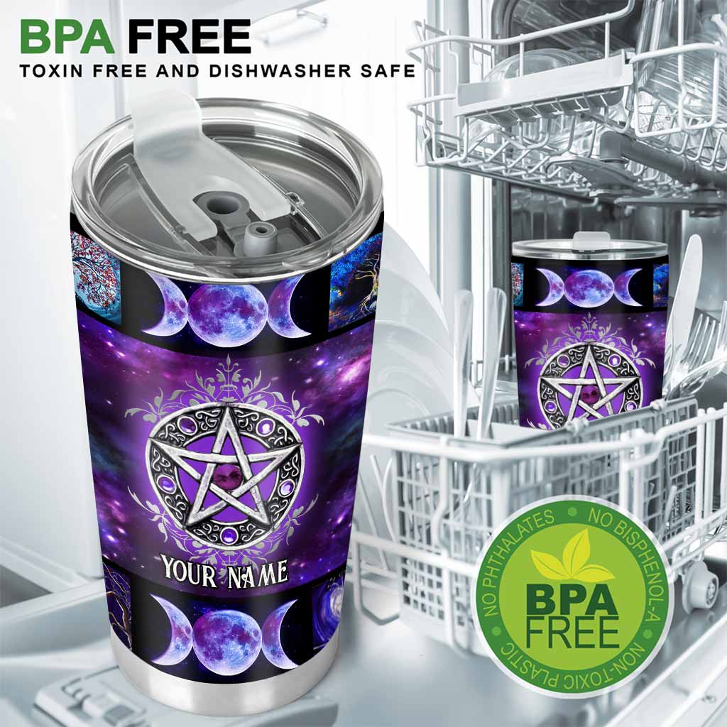 Witch Vibes Pentagram - Personalized Witch Tumbler