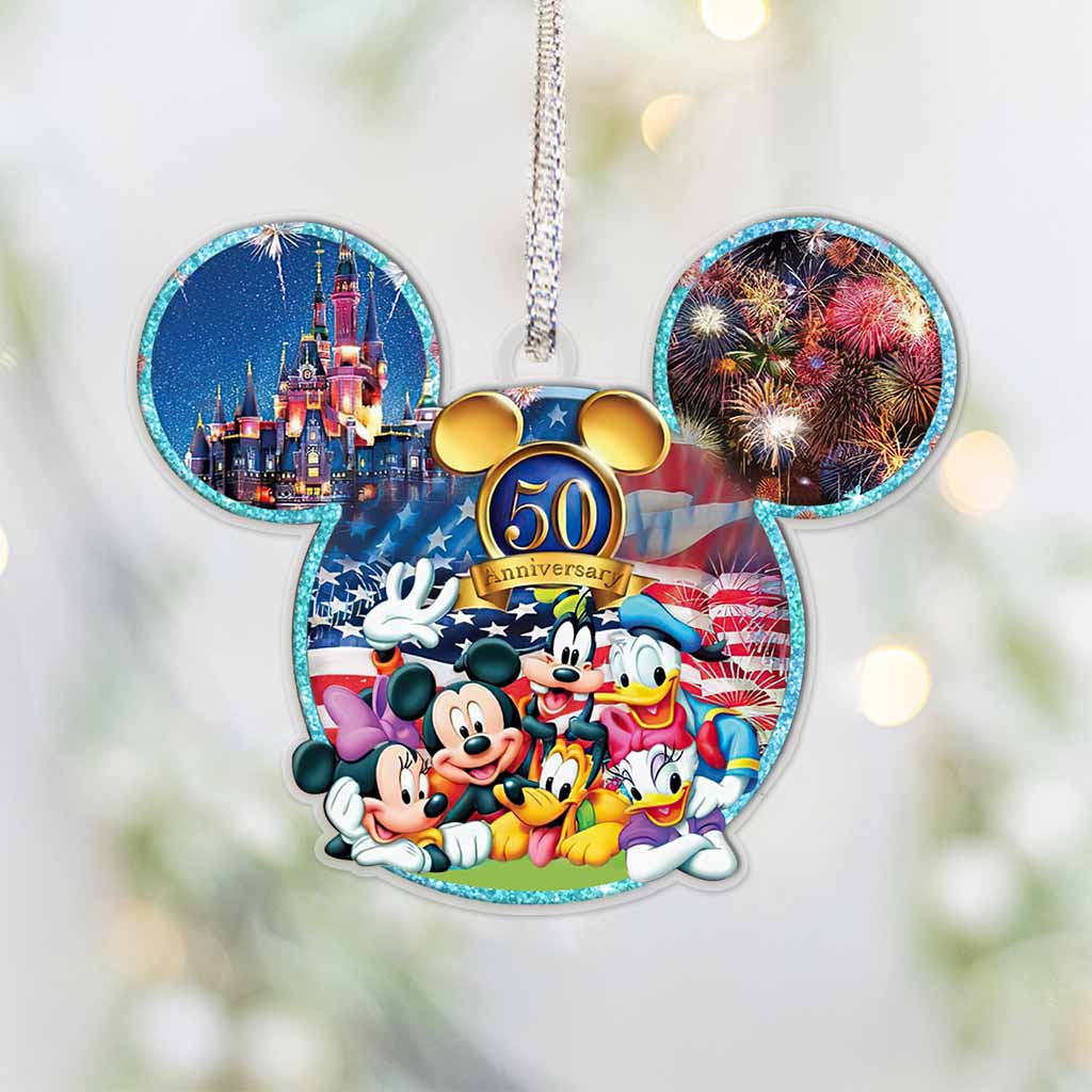 50 Years Of Magic - Mouse Transparent Ornament