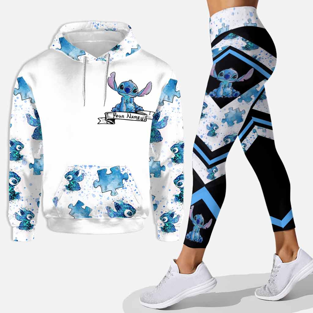 Be You The World Will Adjust - Personalized Autism Awareness Hoodie And Leggings