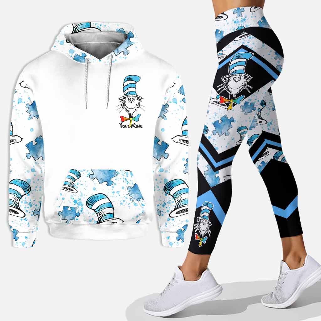 Whether You Color The World Or Light It Up Blue - Personalized Autism Awareness Hoodie and Leggings