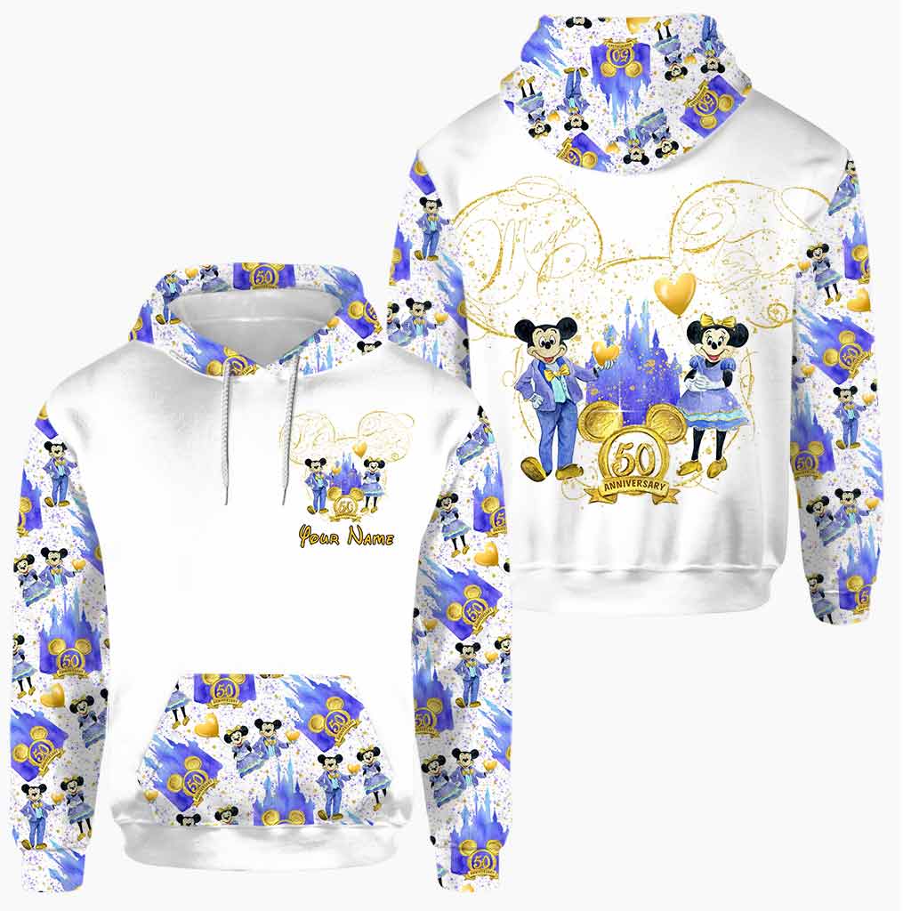 50th Anniversary Magic Kingdom Mouse Ears - Personalized Hoodie And Leggings