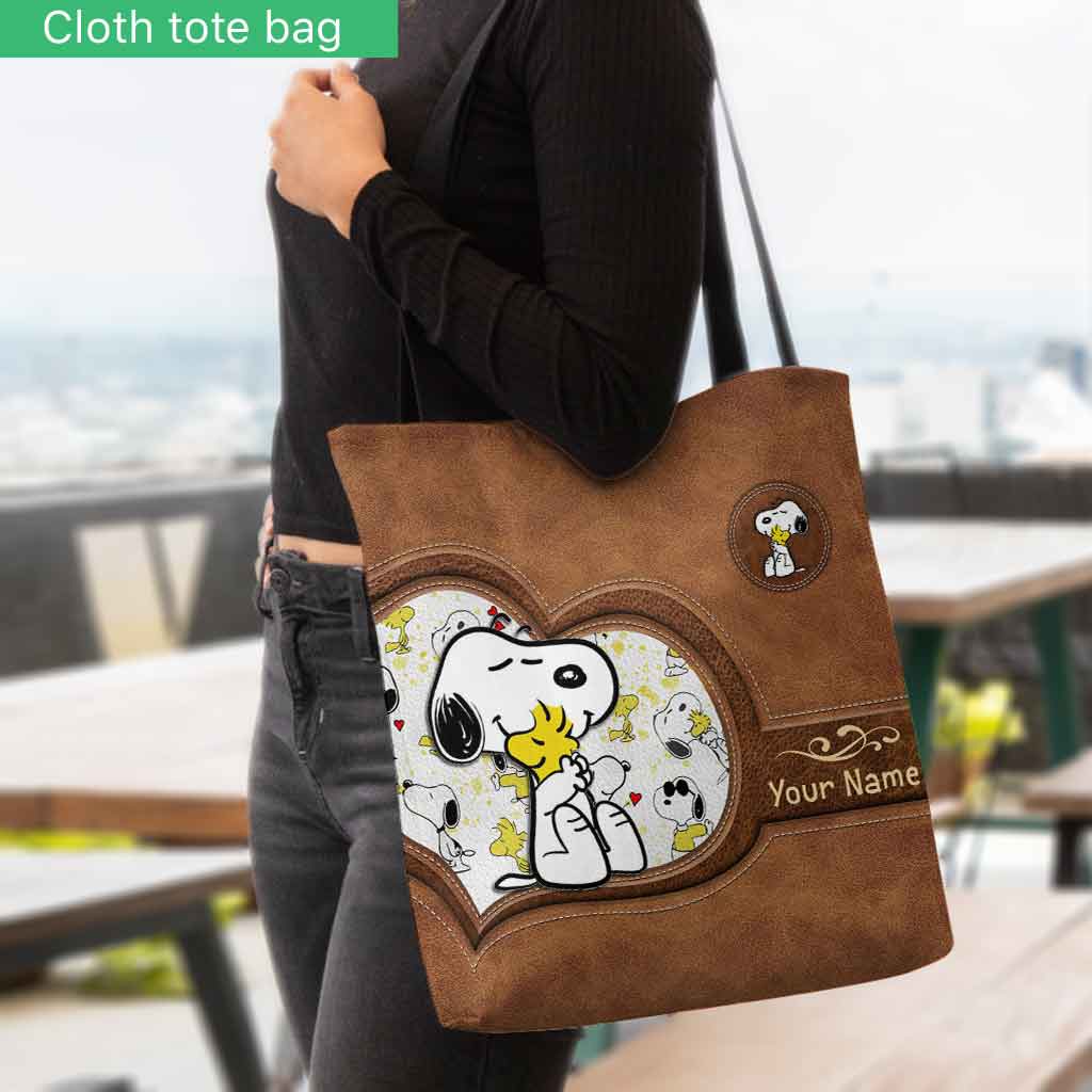 Lovely White Dog - Personalized Tote Bag