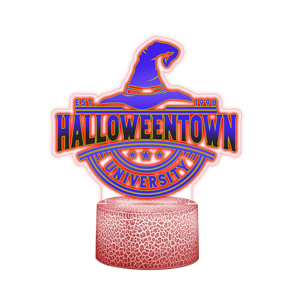 Halloween Town Witch Shaped Plaque Light Base