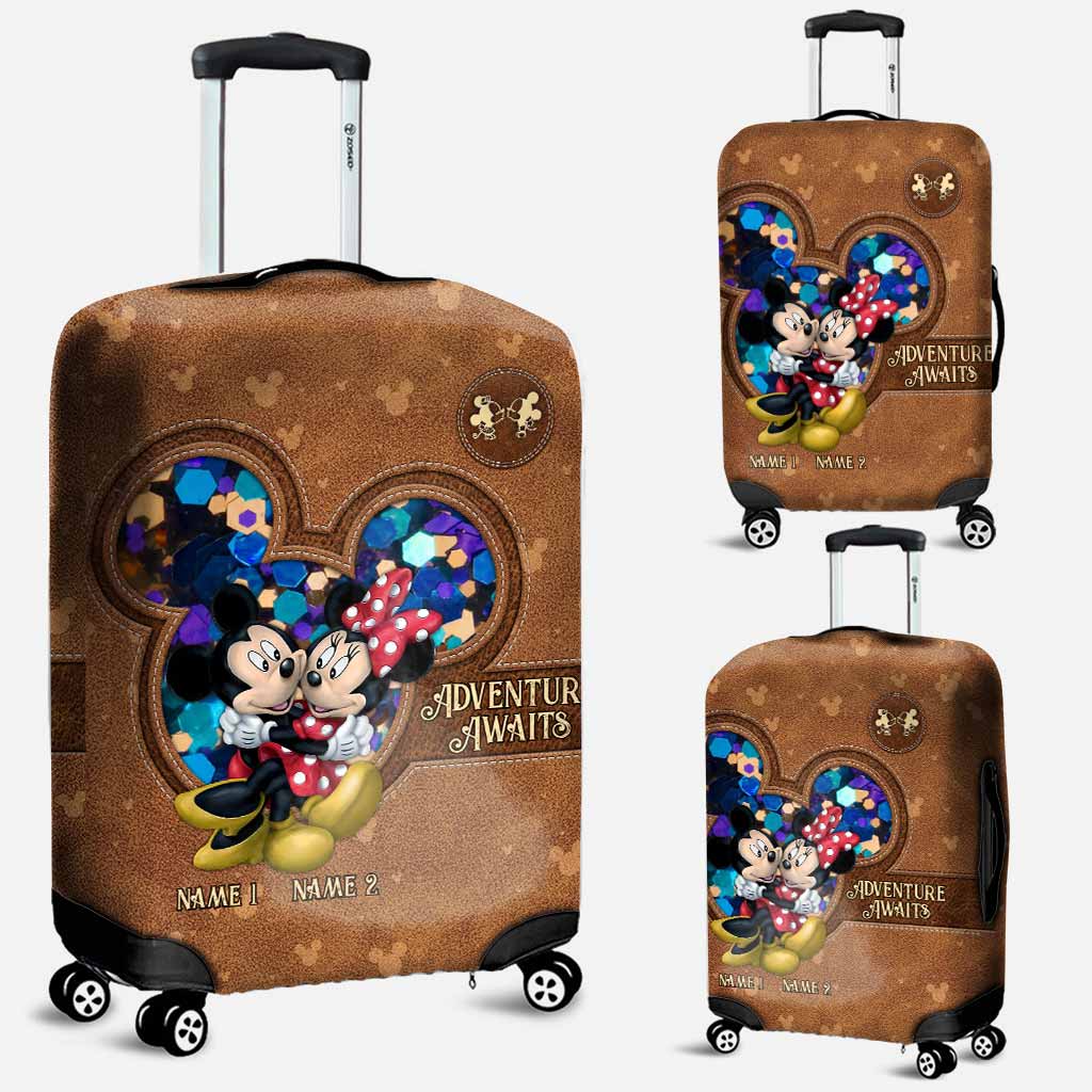 Adventure Awaits - Personalized Mouse Luggage Cover