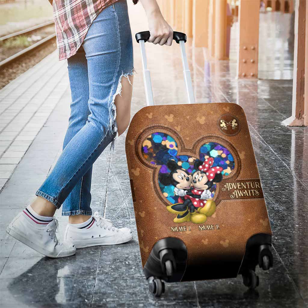 Adventure Awaits - Personalized Mouse Luggage Cover