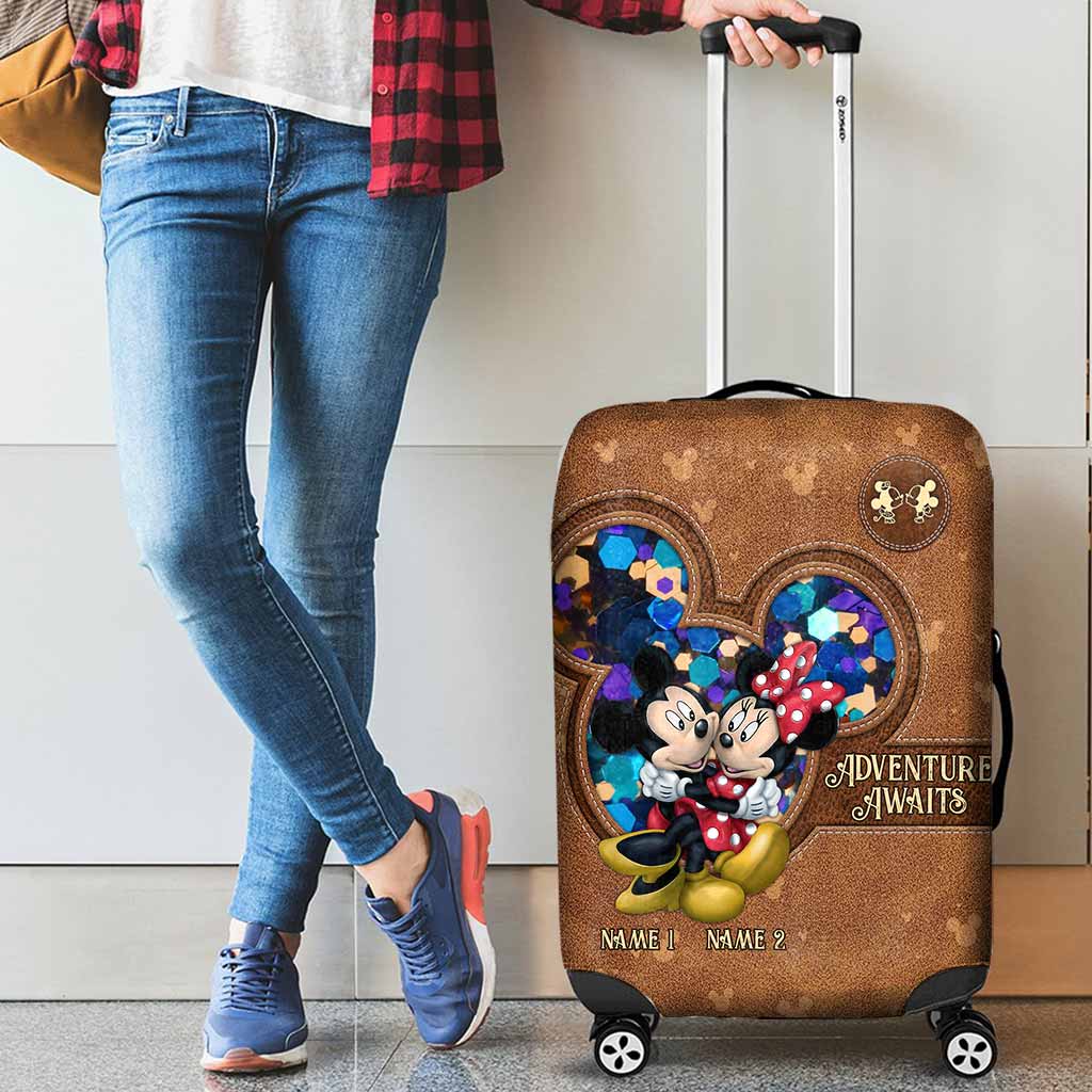 Adventure Awaits - Personalized Mouse Luggage Cover