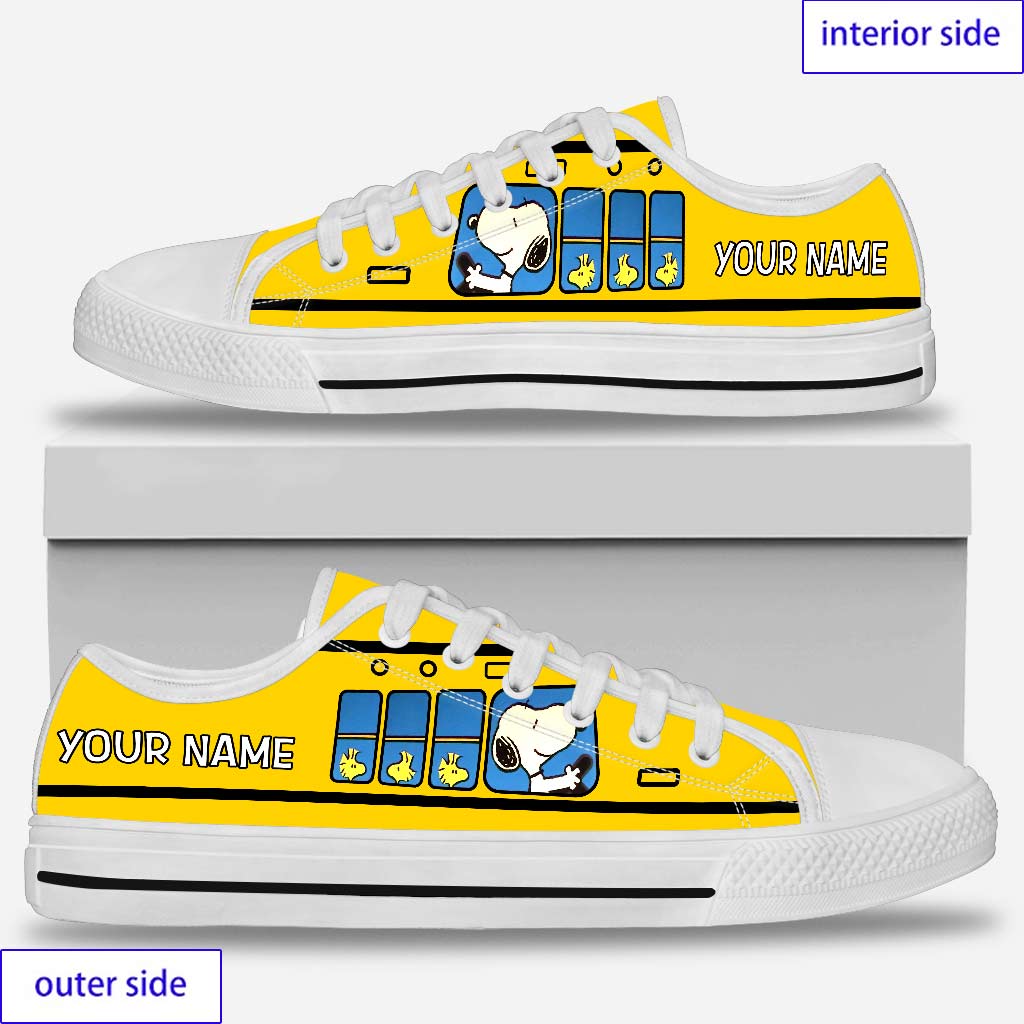 Cute Little Dog - Personalized Low Top Shoes