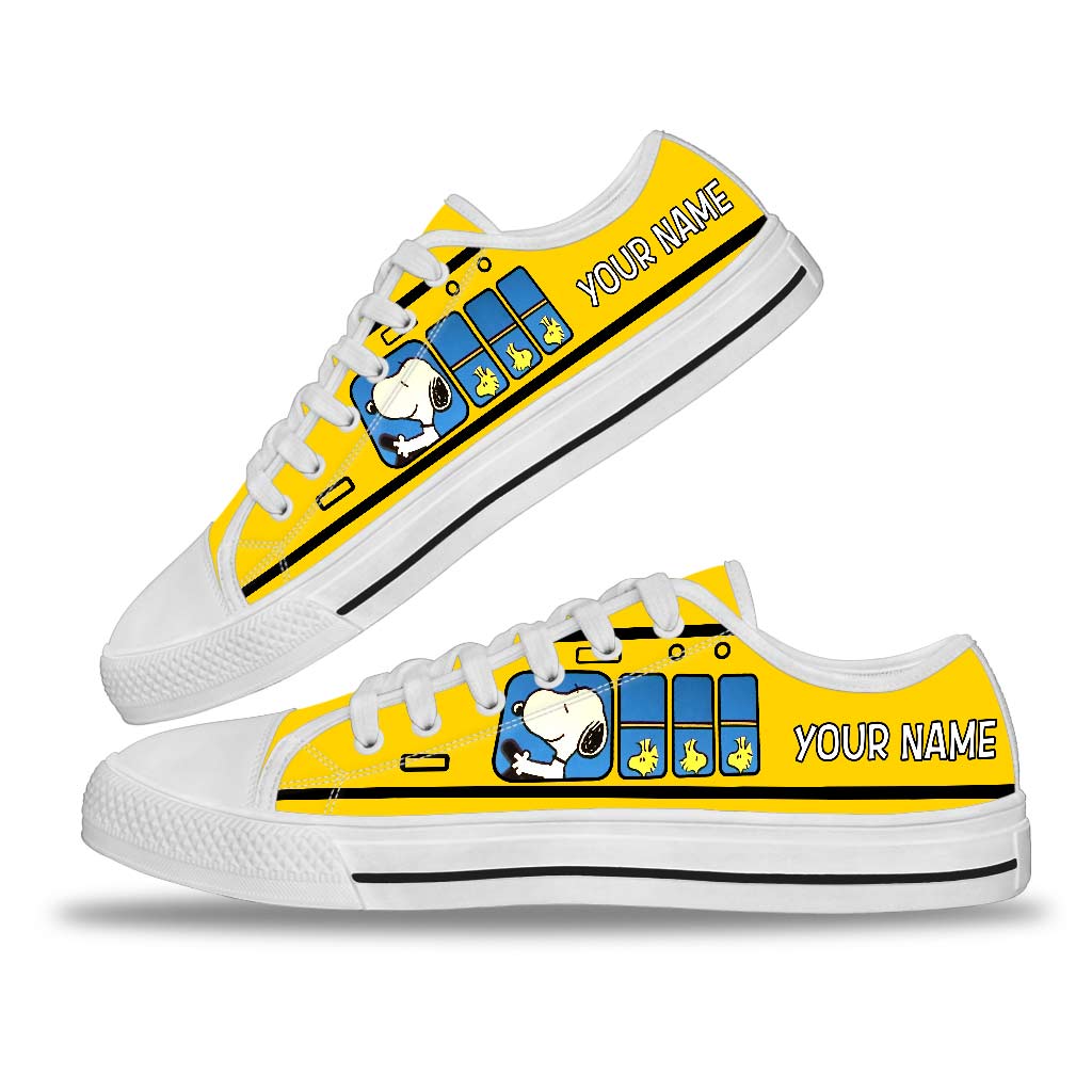 Cute Little Dog - Personalized Low Top Shoes