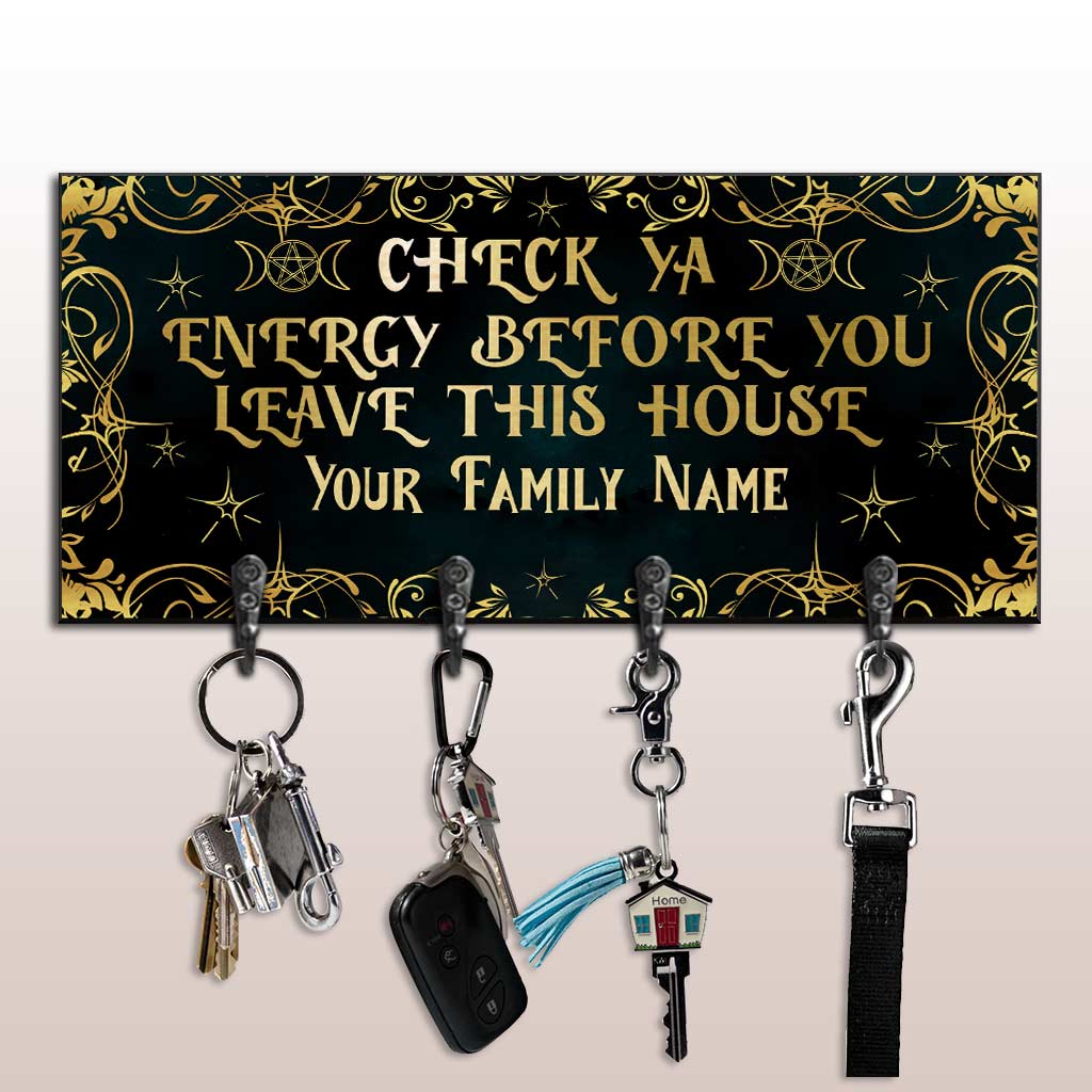 Check Ya Energy - Personalized Witch Key Rack