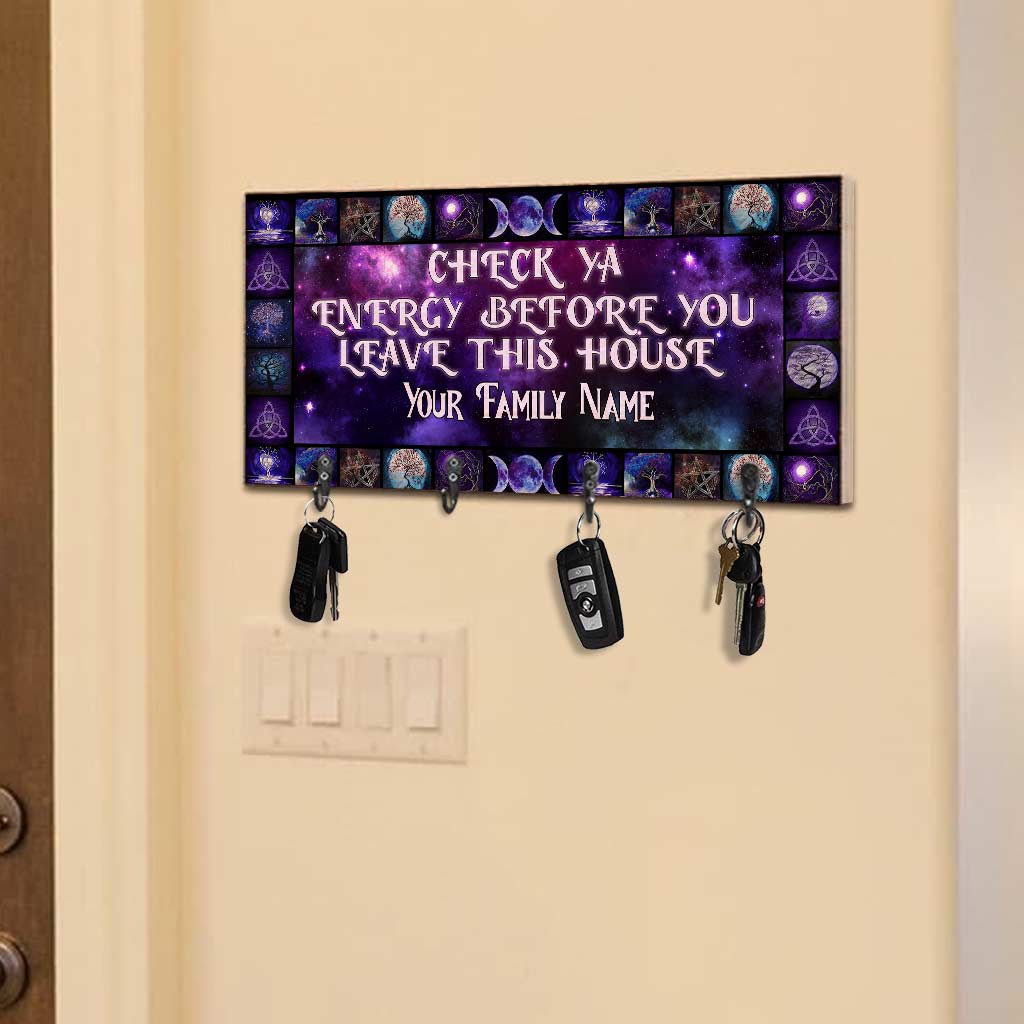 Check Ya Energy - Personalized Witch Key Rack