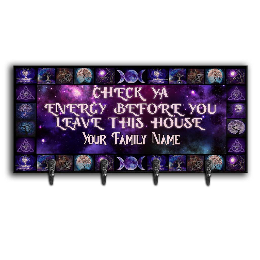 Check Ya Energy - Personalized Witch Key Rack