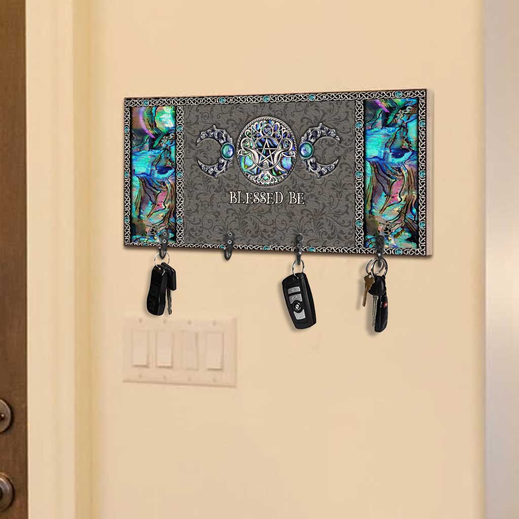 Witchy Vibes Triple Moon - Personalized Witch Key Rack