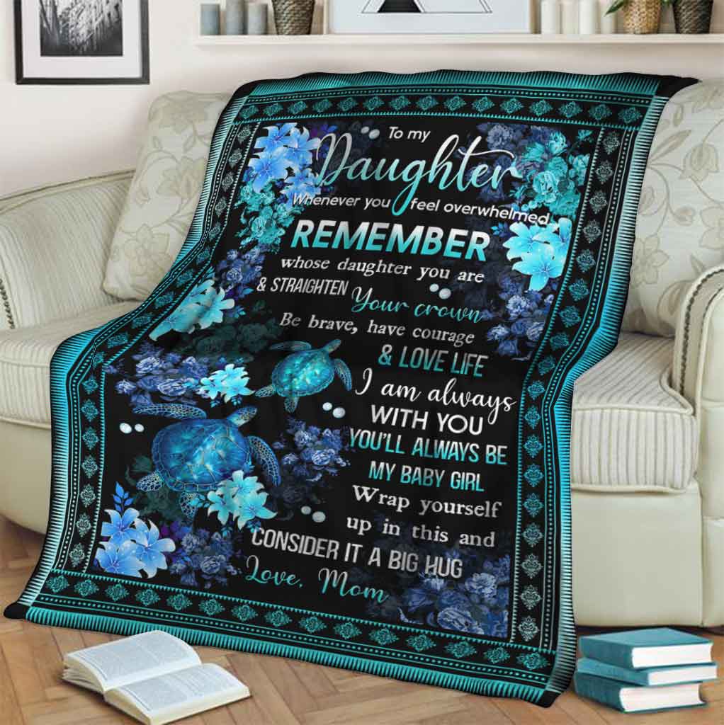 To My Daughter - Turtle Blanket