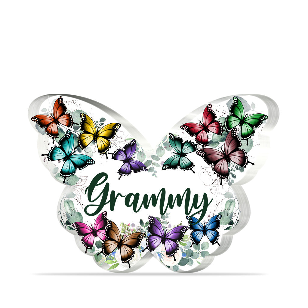 Grandma - Personalized Mother's Day Grandma Custom Shaped Acrylic Plaque