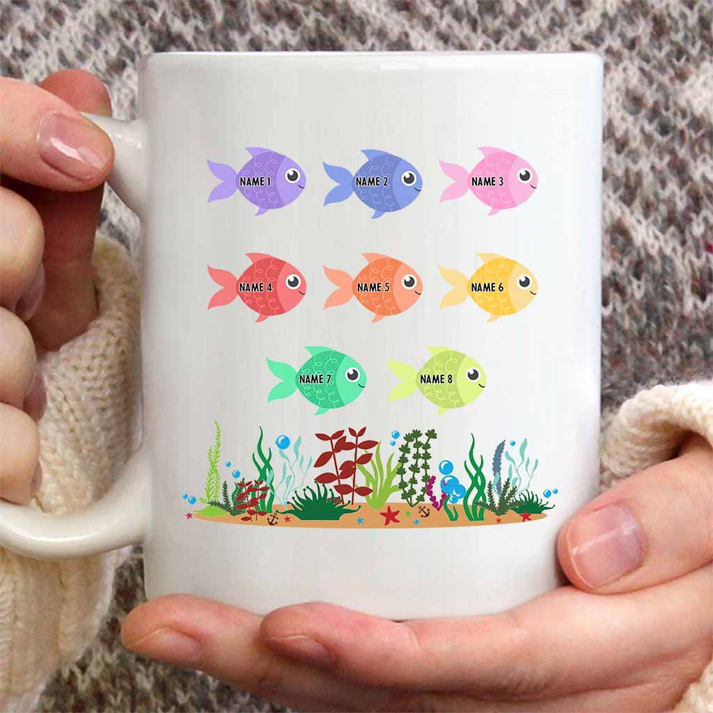 Daddy's Little Fishes - Personalized Father's Day Fishing Mug