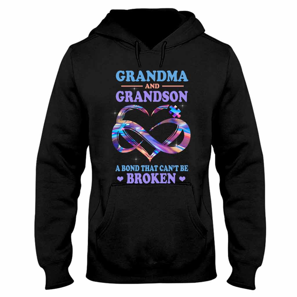 Grandma & Grandson - Autism Awareness Personalized T-shirt And Hoodie