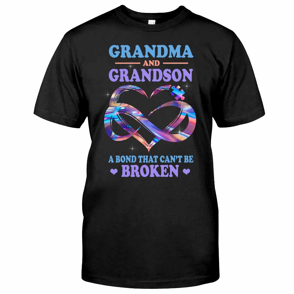 Grandma & Grandson - Autism Awareness Personalized T-shirt And Hoodie