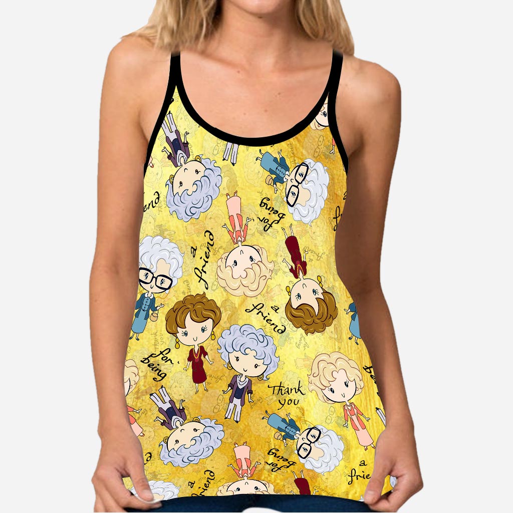 Golden Friends - Cross Tank Top