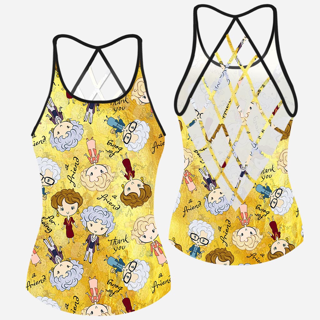 Golden Friends - Cross Tank Top