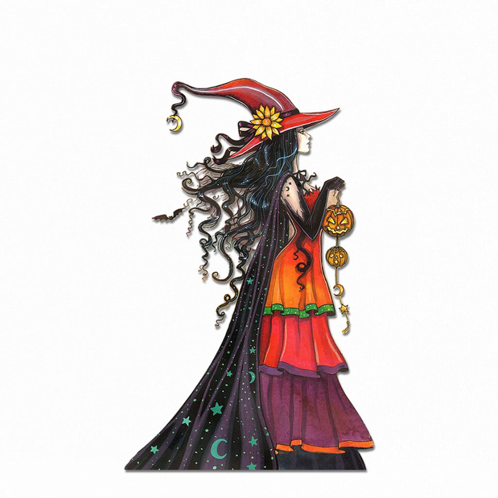 Beautiful Witch Halloween Decal Full 082021