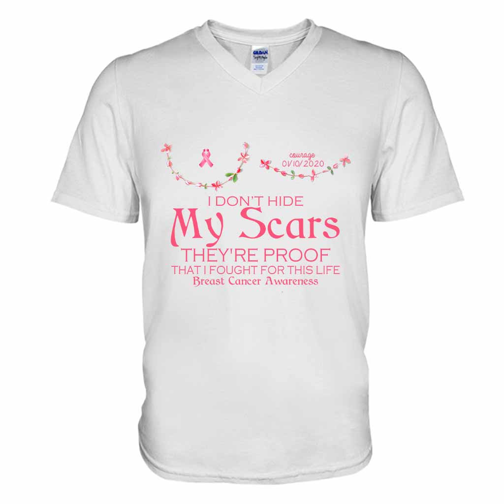 Breast Cancer Awareness Scars - Personalized T-shirt and Hoodie