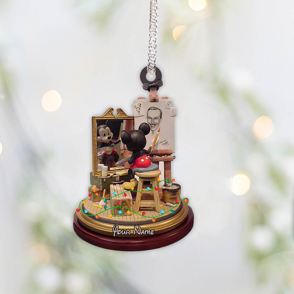 50 Years Magic Mouse Ears - Personalized Christmas Mouse Ornament (Printed On Both Sides)