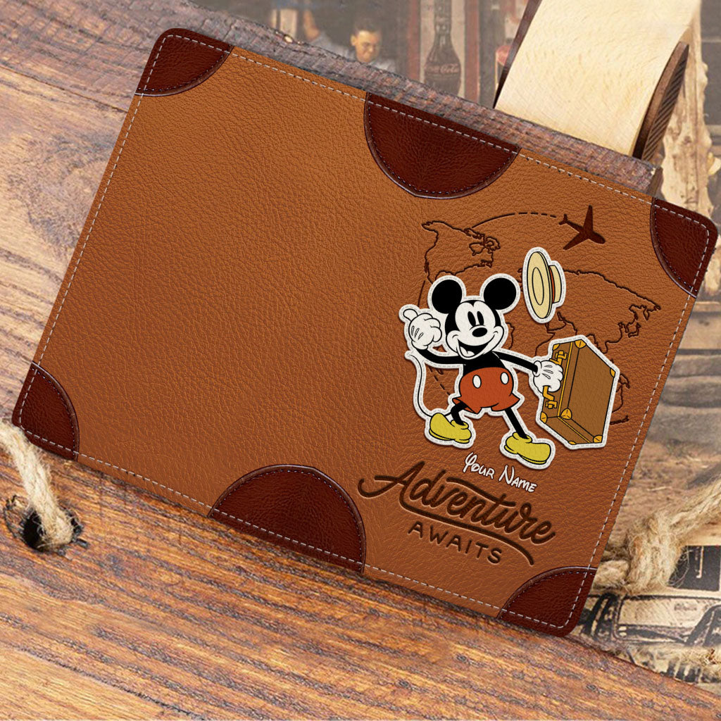 Adventure awaits - Personalized Mouse Passport Holder