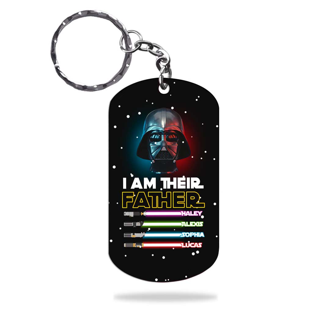 I Am Their Father - Personalized Father's Day Stainless Steel Keychain