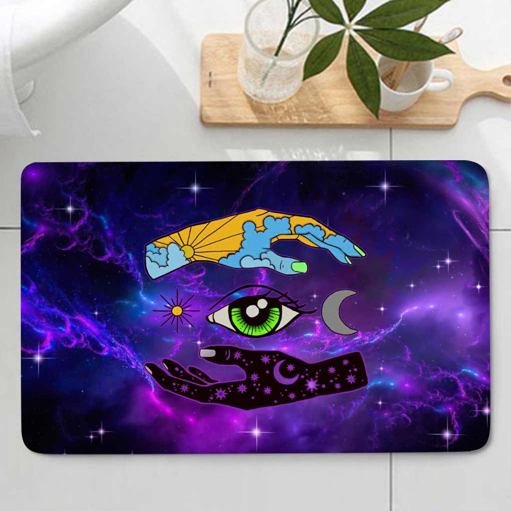 Eye Day And Night - Witch Bathroom Curtain & Mats Set