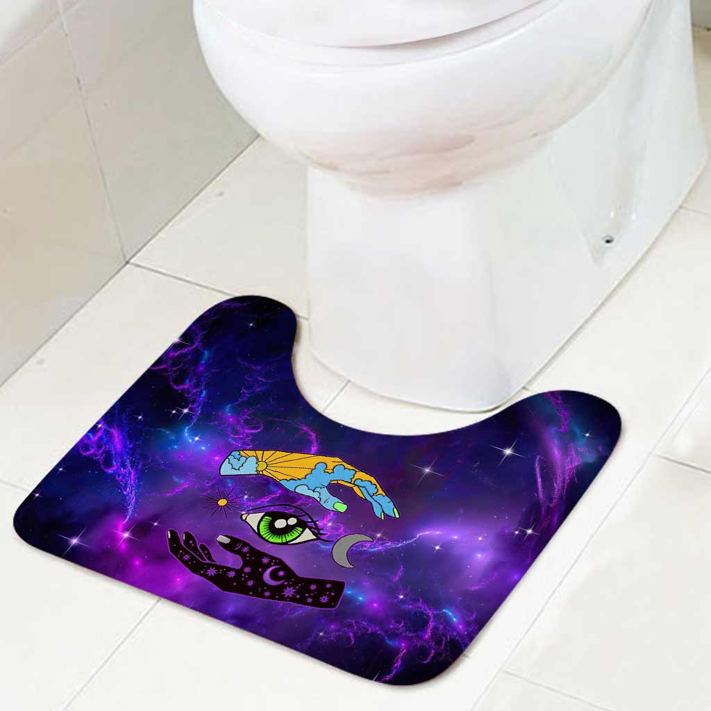 Eye Day And Night - Witch Bathroom Curtain & Mats Set