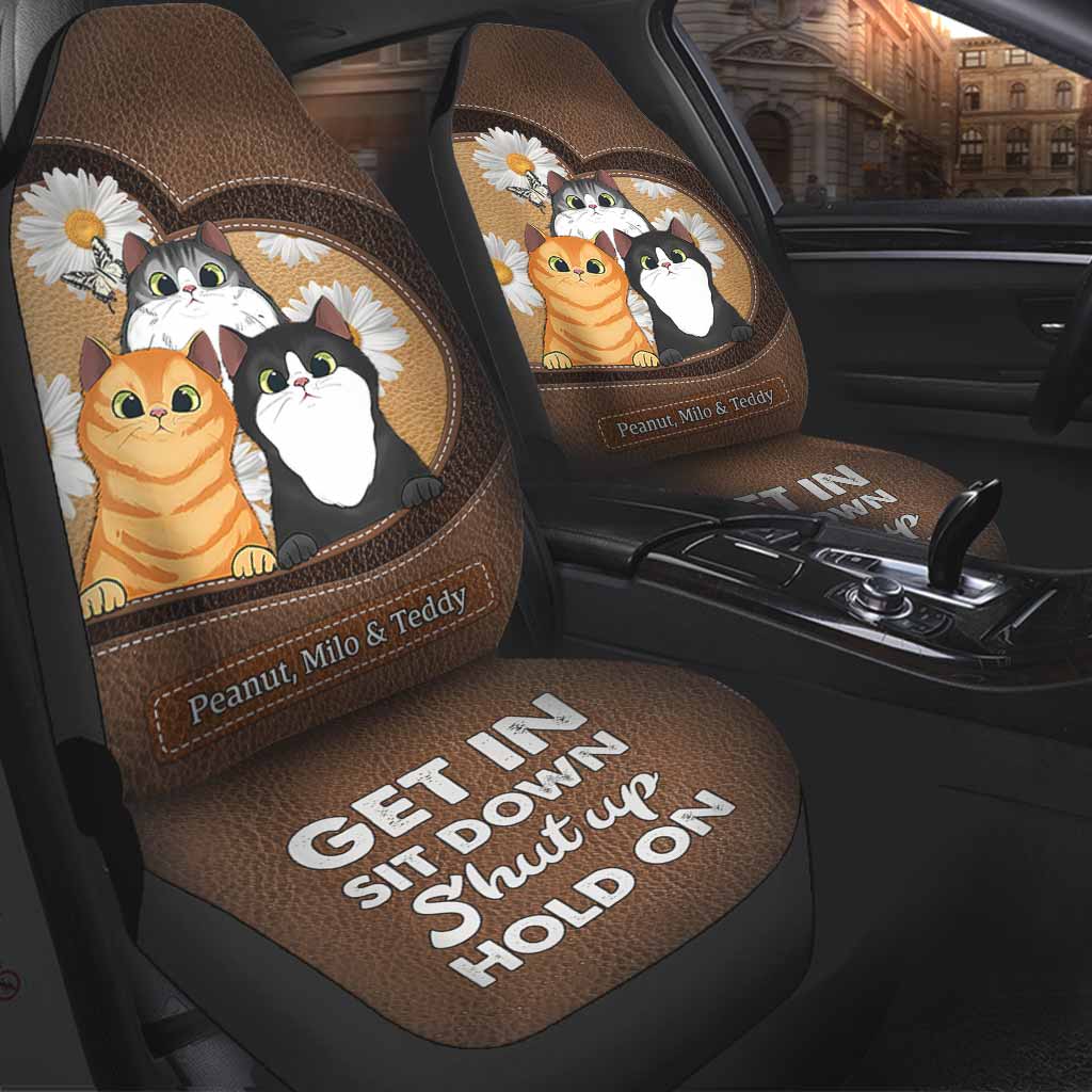 Get In Sit Down - Personalized Cat Seat Covers