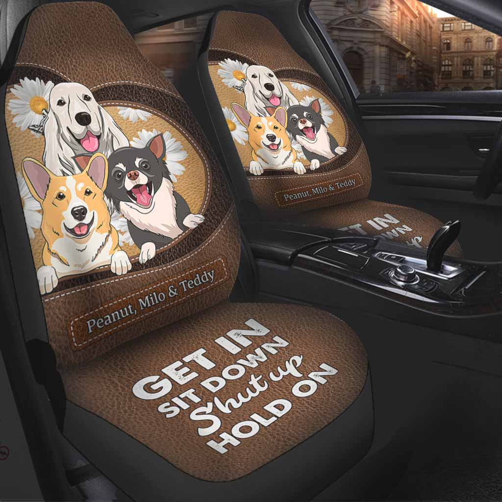 Get In Sit Down - Personalized Dog Seat Covers