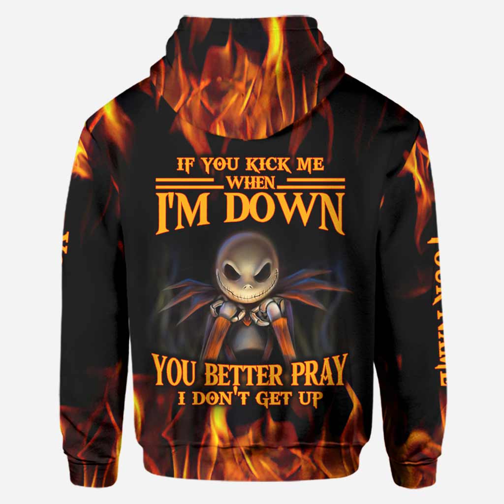 If Your Kick Me When I'm Down - Personalized Nightmare Hoodie and Leggings