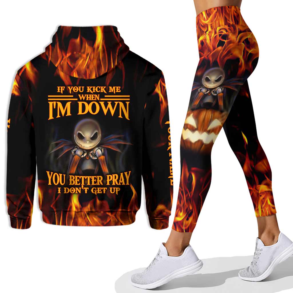 If Your Kick Me When I'm Down - Personalized Nightmare Hoodie and Leggings