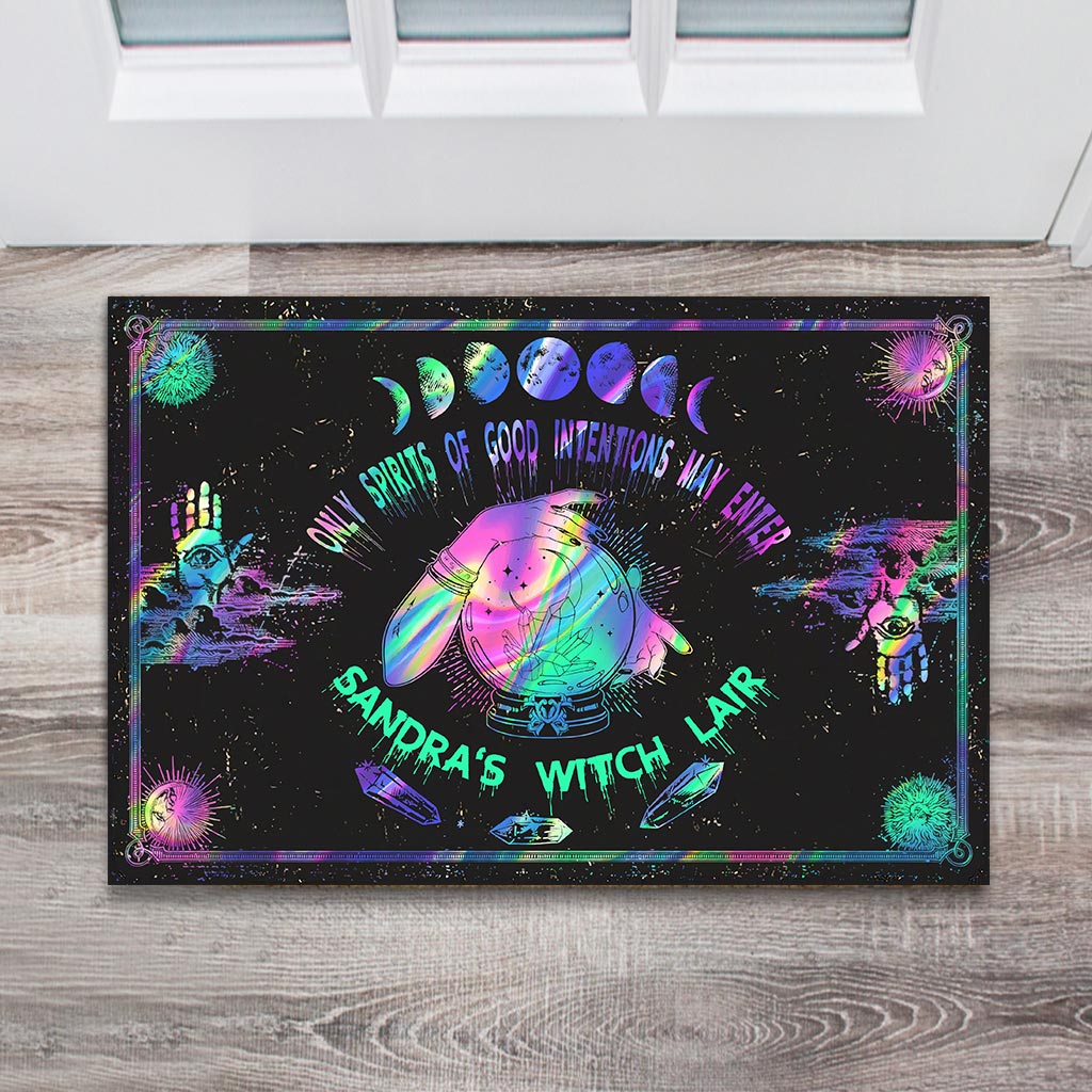 Only Spirits Of Good Intentions May Enter - Witch Personalized Doormat