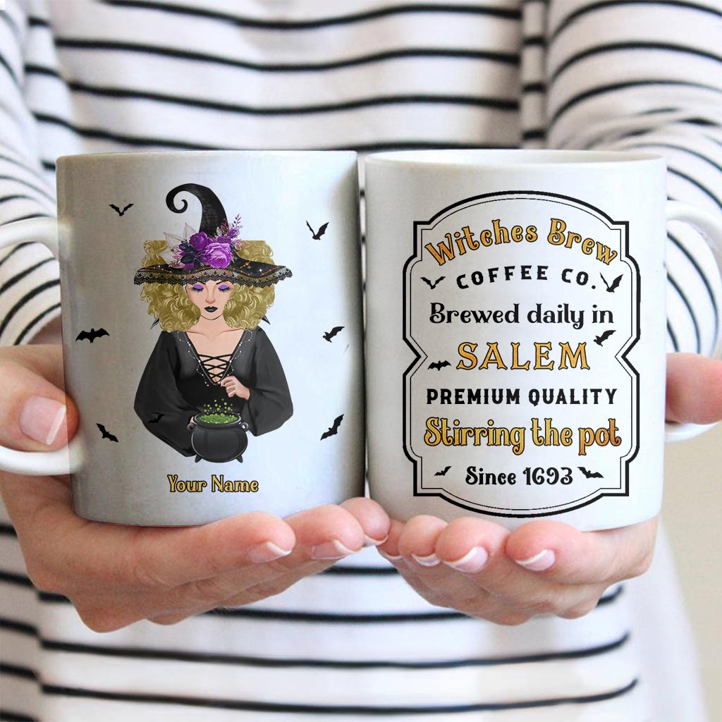 Witches Brew Coffee Co. - Personalized Halloween Witch Mug