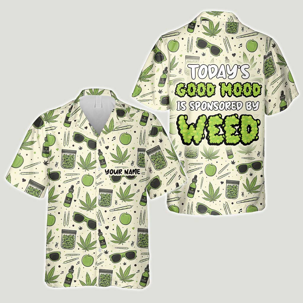 Today Good Mood - Personalized Weed Hawaiian Shirt