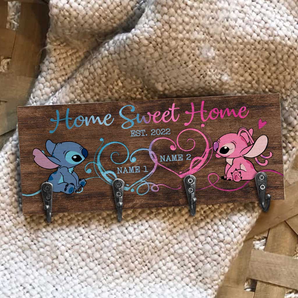 Home Is Where You Hang Your Heart - Personalized Ohana Key Rack