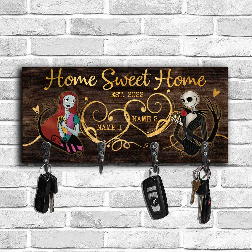 Home Is Where You Hang Your Heart - Personalized Nightmare Key Rack