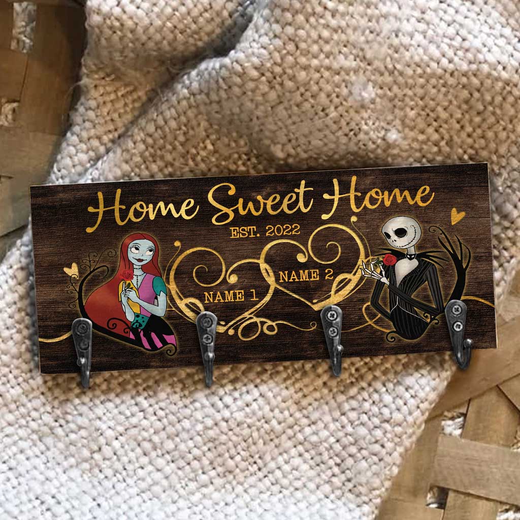 Home Is Where You Hang Your Heart - Personalized Nightmare Key Rack