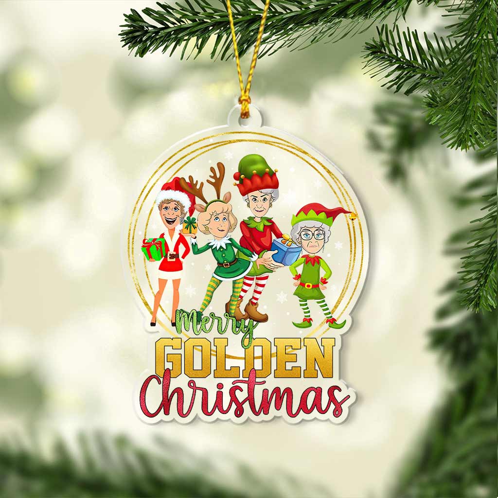 Have Yourself A Golden Christmas - Christmas Transparent Ornament