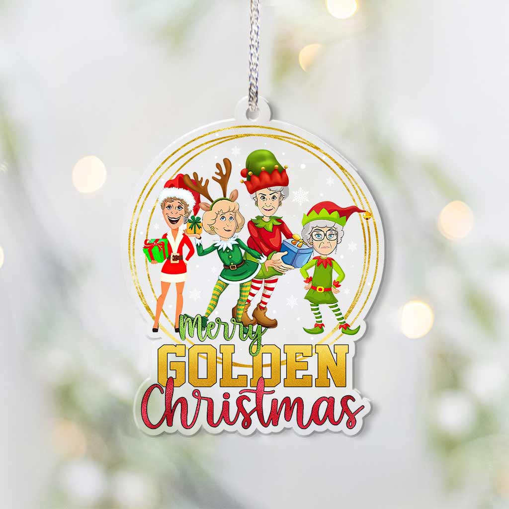 Have Yourself A Golden Christmas - Christmas Transparent Ornament