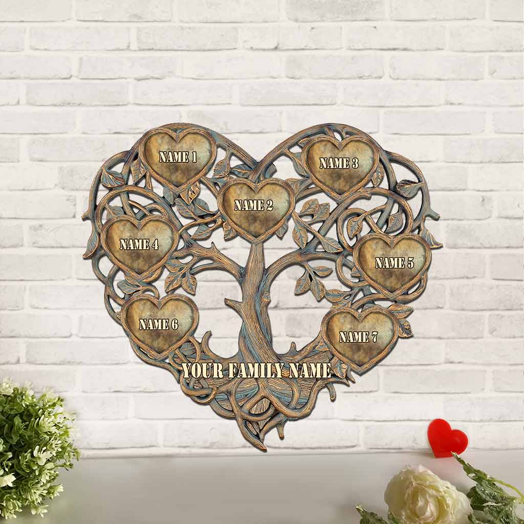 Family - Personalized Cut Metal Sign